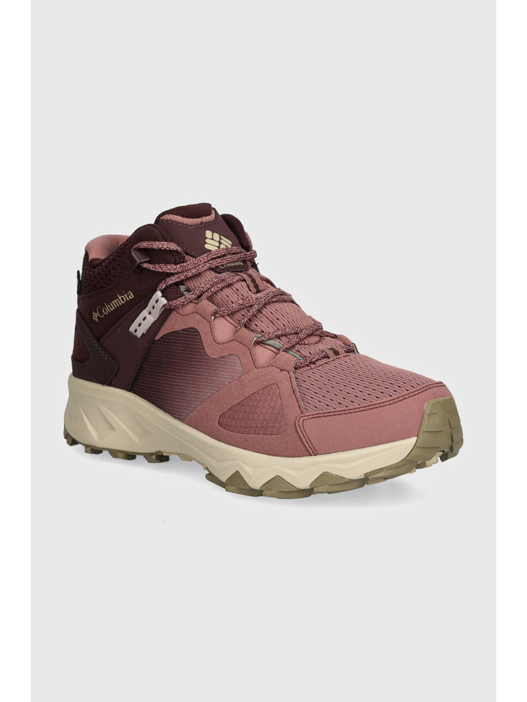 Boty Columbia Peakfreak Hera Mid Outdry dámské růžová barva 2100201